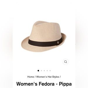 Kooringal fedora. Neutral cream color, one size- 57cm